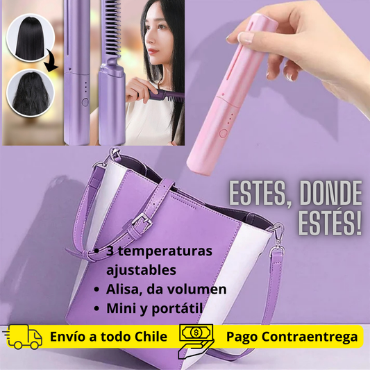 Mini Cepillo Alisador Portátil